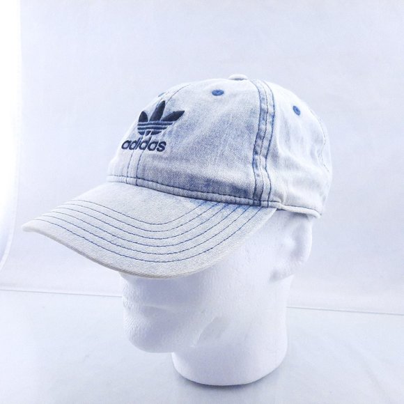 Adidas Washed Faded Denim Look Baseball Hat Cap Relaxed fit - Picture 5 of 8